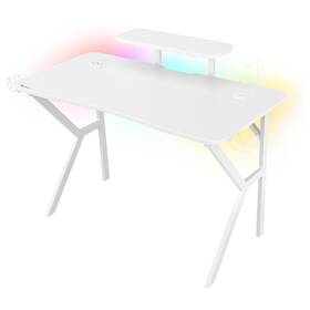 Herný stôl Genesis HOLM 320 RGB biely

