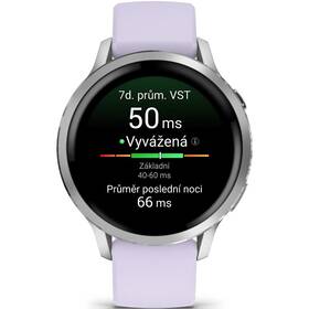 Inteligentné hodinky Garmin Venu 4 - 41 mm strieborné/fialové


