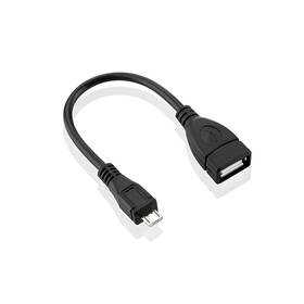 Kábel GoGEN USB/micro USB, OTG čierny

