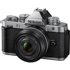 Digitálny fotoaparát Nikon Z f + 40 mm SE + puzdro strieborný

