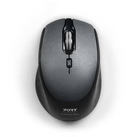 Myš PORT CONNECT Silent USB-A/USB-C čierna

