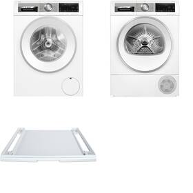 Set výrobkov Bosch WGG244F9BY + WQG24591BY + WTZ27400 biely

