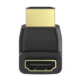 Redukcia Hama HDMI adaptér pravouhlý, 90° čierna

