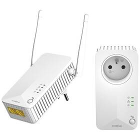 Sieťový rozvod LAN po 230V Strong Powerline WF 600 DUO FR, 2ks biely

