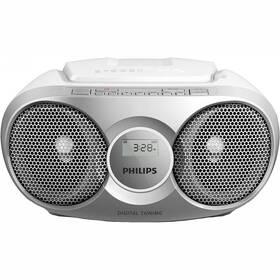 Rádioprijímač s CD Philips AZ215S strieborný

