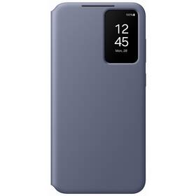 Puzdro na mobil flipové Samsung Smart View na Galaxy S24+ fialové

