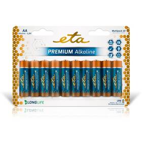 Batéria alkalická ETA ALKALINE AA, LR06, blister 10ks 

