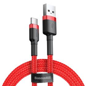 Kábel Baseus Cafule USB/USB-C, 2A, 2m čierny/červený

