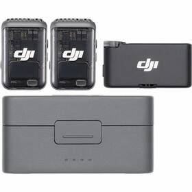 Mikrofón DJI Mic 2 (2 TX + 1 RX + Charging Case) čierna farba
