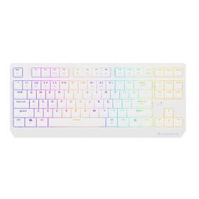 Klávesnica Genesis THOR 230, TKL, RGB, Outemu Red, bezdrôtová, US layout biela


