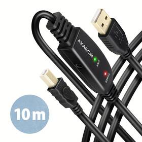 Kábel Axagon USB 2.0 A-M -> B-M aktívny prepojovací kábel, 10m čierna

