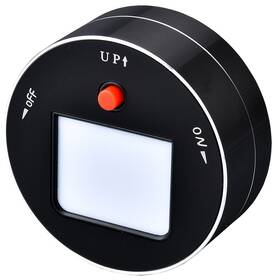 Zásuvkový modul Viking LED světlo čierny


