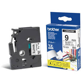 Páska do tlačiarne Brother TZE221, 9mm 

