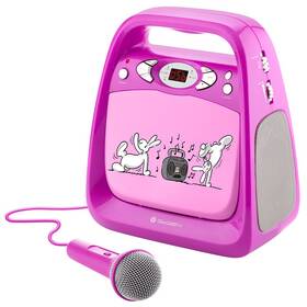 CD prehrávač GoGEN BOB A BOBEK KARAOKE ružový

