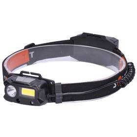 Čelovka Solight 3W + COB, 150 + 60lm, Li-ion čierna

