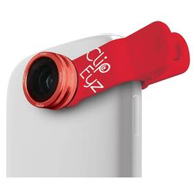 Objektív ClipEyz Mini Fisheye na mobil červený

