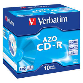 Disk Verbatim CD-R DLP 700MB/80min, 52x, jewel box, 10ks 


