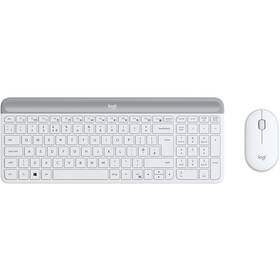 Klávesnica s myšou Logitech MK470 Slim, US biela

