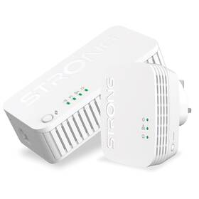 Sieťový rozvod LAN po 230V Strong Wi-Fi 1000 DUO MINI, 2 jednotky biely

