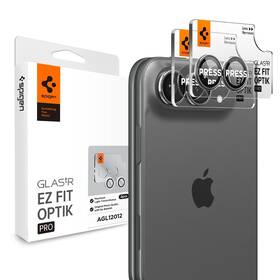 Tvrdené sklo Spigen tR EZ Fit Optik Pro na Apple iPhone Duo (2 ks) biele

