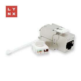 Spojka Lynx STP Cat5e, samozařezávací strieborná

