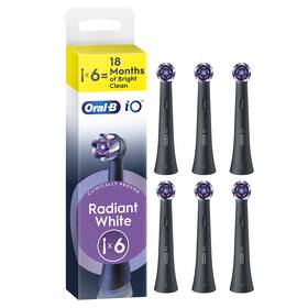 Náhradné hlavice Oral-B iO Radiant Black (6 ks) čierna

