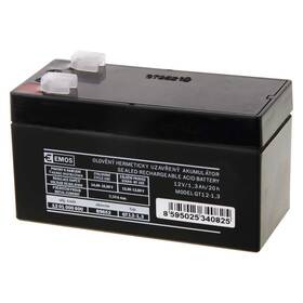 Olovený akumulátor EMOS bezúdržbový 12 V/1,3 Ah, faston 4,7 mm 

