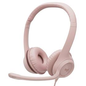 Headset Logitech H390 USB ružový

