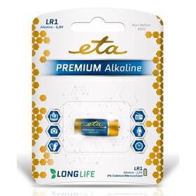 Batéria alkalická ETA ALKALINE LR1, blister 1ks 

