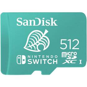 Pamäťová karta SANDISK Micro SDXC 512GB UHS-I U3 (V30) pre Nintendo Switch (100R/90W)