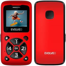 Mobilný telefón Evolveo EasyPhone ID červený

