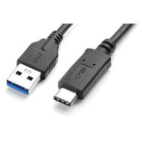 Kábel AQ USB 3.1 USB-C samec - USB 3.0 A samec , 1 m čierny

