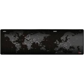 Podložka pod klávesnicu a myš C-Tech MP-01W, 90×27 cm, World čierna

