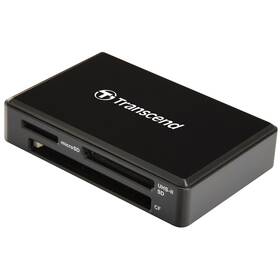 Čítačka pamäťových kariet Transcend RDF9, USB-A/SDHC, SDXC, microSDHC, microSDXC, CompactFlash čierna

