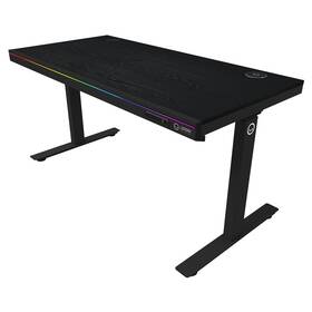 Herný stôl Lorgar DP80 RGB Wood čierny


