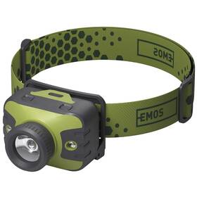 Čelovka EMOS P3539, CREE LED, 330 lm, 200 m, 3x AAA 

