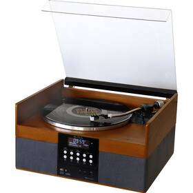 Mikro HiFi systém Soundmaster PL910 sivý/hnedý

