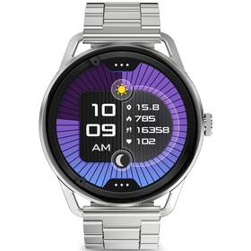 Inteligentné hodinky Aligator Watch AMOLED PRO strieborné

