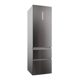 Chladnička s mrazničkou Haier HTW5620CNMP čierna farba
