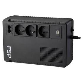 Záložný zdroj FSP ECO 800 FR, 800VA/480W, USB, RJ45, line interactive čierny

