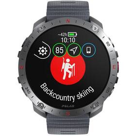 Inteligentné hodinky Polar Grit X2 Pro vel. S-L strieborný/sivý

