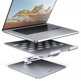 Podstavec pre notebooky Axagon STND-LQ - pre notebooky 10" - 16", nastaviteľná výška a uhol strieborný

