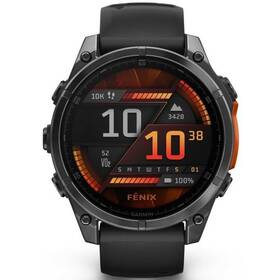 Inteligentné hodinky Garmin fenix 8 47 mm AMOLED - Slate Gray / Black Silicone Band 
