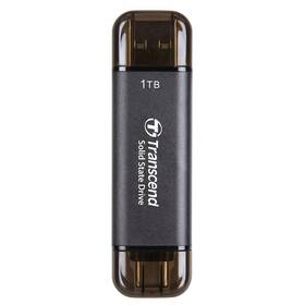 SSD externý Transcend ESD310C 1TB, USB-A/USB-C čierny

