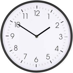 Nástenné hodiny Nedis CLWA1226BK čierne/biele

