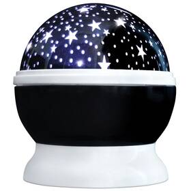 Dekoratívny LED projektor Solight multicolor, 9 režimov, otáčanie, USB, 4x AAA 

