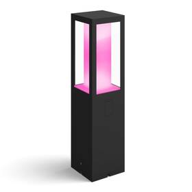 Svietidlo vonkajšie Philips Impress White and Color Ambiance, stĺpik 40cm čierna farba
