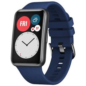 Remienok FIXED Silicone Strap na Huawei Watch FIT modrý

