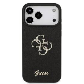 Kryt na mobil Guess Fixed Glitter 4G Metal Logo na Apple iPhone 18 Pro čierny


