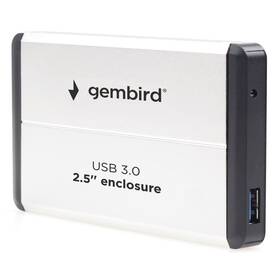 Box na HDD Gembird pre 2.5” zariadenie, USB 3.0, SATA biely

